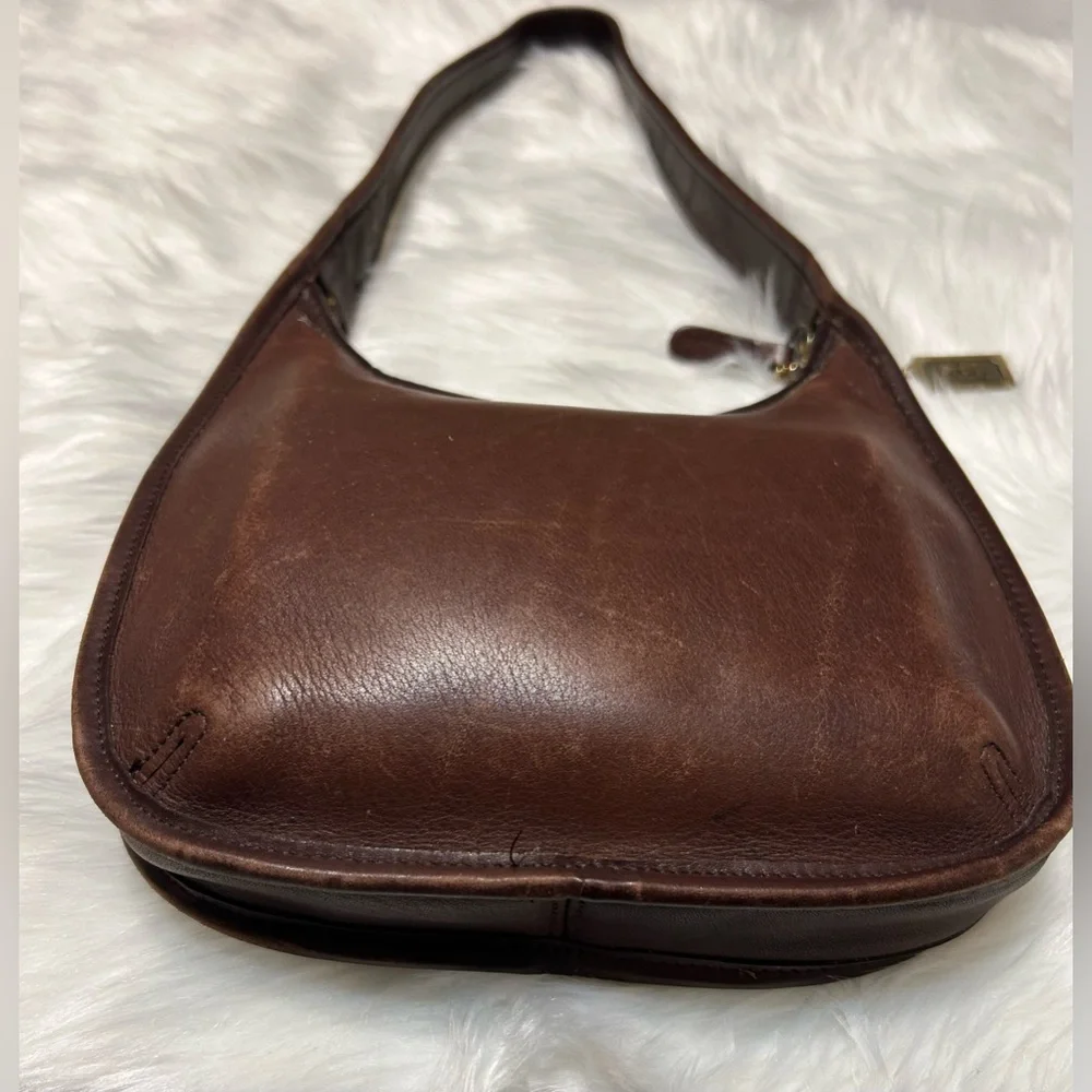 Vintage Coach 1998 ERGO Mini Zip 9020 Mahogany Bag - Picture 3 of 16